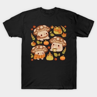 Mushroom and froggie fall T-Shirt